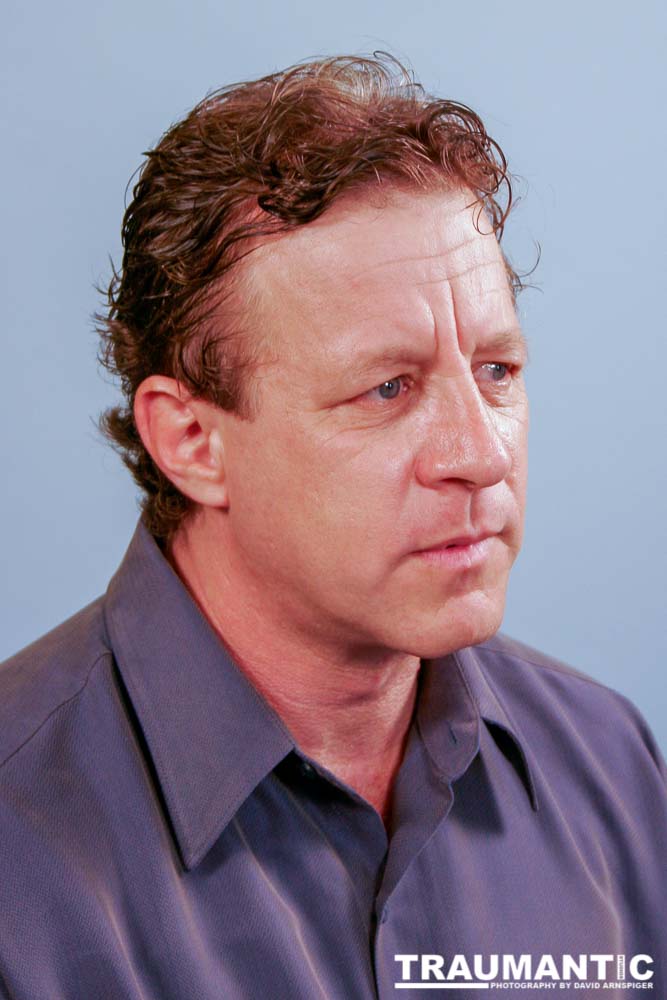 Dan and I met due to my involvement in TRON 2.0.  He graciously submitted to a series of head shots.  I tried, I really did.