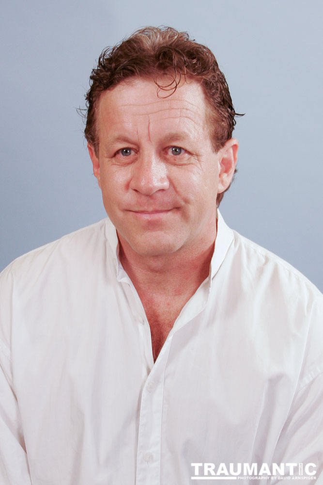 Dan and I met due to my involvement in TRON 2.0.  He graciously submitted to a series of head shots.  I tried, I really did.