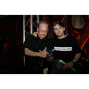 Darren MIller-Pfeuffer and a frieind at Self Inflicted at The Cat Club, April 16th, 2008.