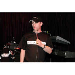 Darren Miller-Pfeuffer kicking things off at Self Inflicted at The Cat Club, 4/16/2008.