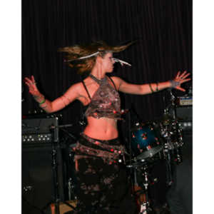 The Countess Nickie takes to the stage at Self Inflicted.  Cat Club, April 16th, 2008.