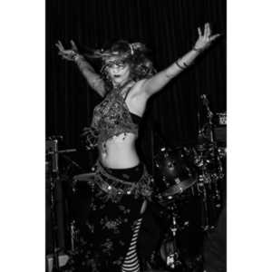 The Countess Nickie takes to the stage at Self Inflicted.  Cat Club, April 16th, 2008.