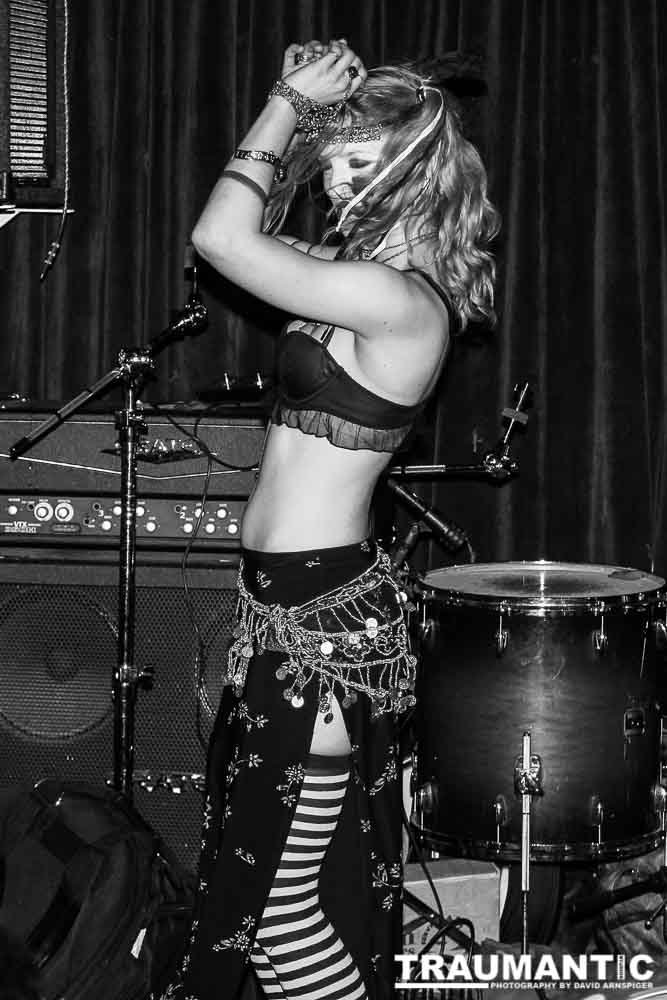 The Countess Nickie takes to the stage at Self Inflicted.  Cat Club, April 16th, 2008.