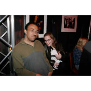 Chelsy Berry and David Barksdale enjoying Self Inflicted at The Cat Club, 4/16/2008.