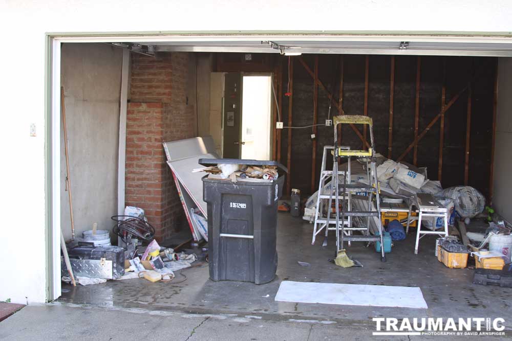 I finally had enough cash to rebuild the inside of my garage to a new studio space to work in.