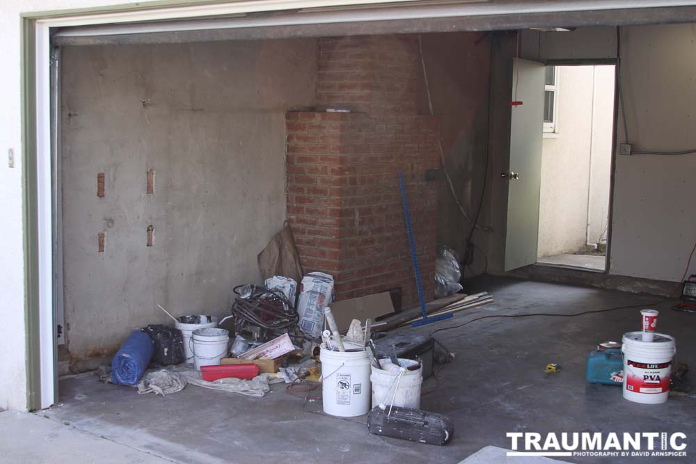 I finally had enough cash to rebuild the inside of my garage to a new studio space to work in.