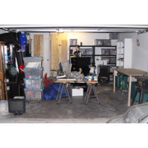 I finally had enough cash to rebuild the inside of my garage to a new studio space to work in.