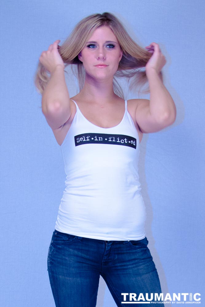 My buddy Darren Miller-Pfeufer wanted to do a fashion shoot for his Self Inflicted clothing line.  He found M and L to model for him and we had a fantastic shoot.