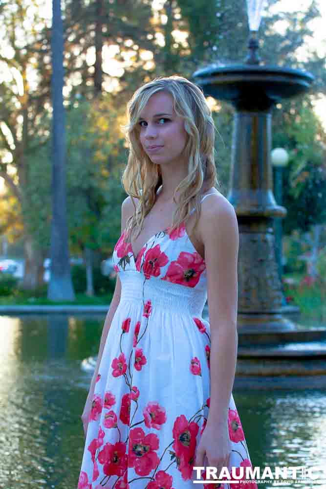 Morgan is an aspiring model and a college student.  She's gorgeous and fun to shoot.  We had planned to shoot at a mansion in Beverly Hills and discovered a wedding in progress there, so we shot in the park right across from the Beverly Hills Hotel instead.  This is one of my favorite shoots I have done.  Hoping to shoot with Morgan again someday if it is possible.
