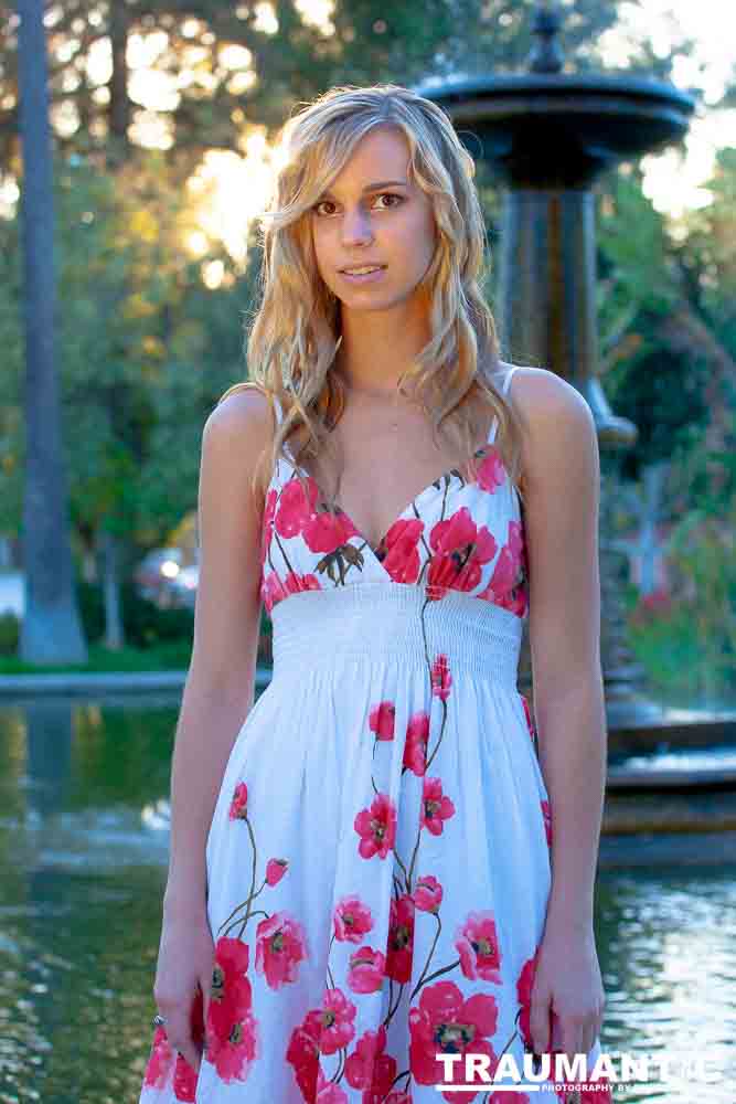 Morgan is an aspiring model and a college student.  She's gorgeous and fun to shoot.  We had planned to shoot at a mansion in Beverly Hills and discovered a wedding in progress there, so we shot in the park right across from the Beverly Hills Hotel instead.  This is one of my favorite shoots I have done.  Hoping to shoot with Morgan again someday if it is possible.