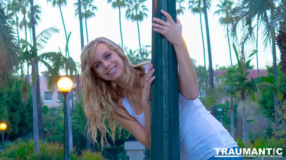 Morgan is an aspiring model and a college student.  She's gorgeous and fun to shoot.  We had planned to shoot at a mansion in Beverly Hills and discovered a wedding in progress there, so we shot in the park right across from the Beverly Hills Hotel instead.  This is one of my favorite shoots I have done.  Hoping to shoot with Morgan again someday if it is possible.