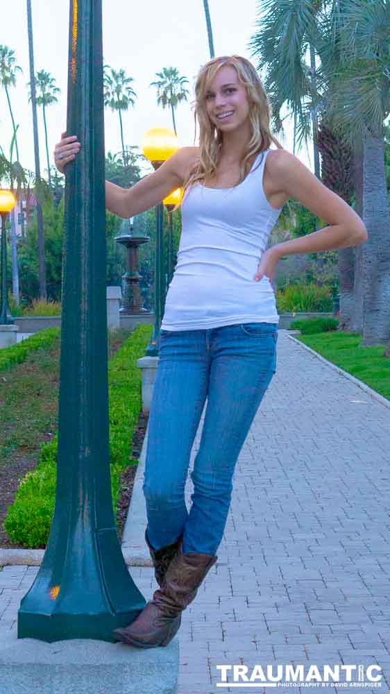 Morgan is an aspiring model and a college student.  She's gorgeous and fun to shoot.  We had planned to shoot at a mansion in Beverly Hills and discovered a wedding in progress there, so we shot in the park right across from the Beverly Hills Hotel instead.  This is one of my favorite shoots I have done.  Hoping to shoot with Morgan again someday if it is possible.