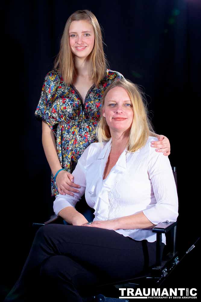 My sister and her daughter Winston.