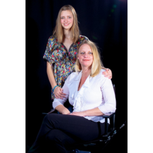 My sister and her daughter Winston.