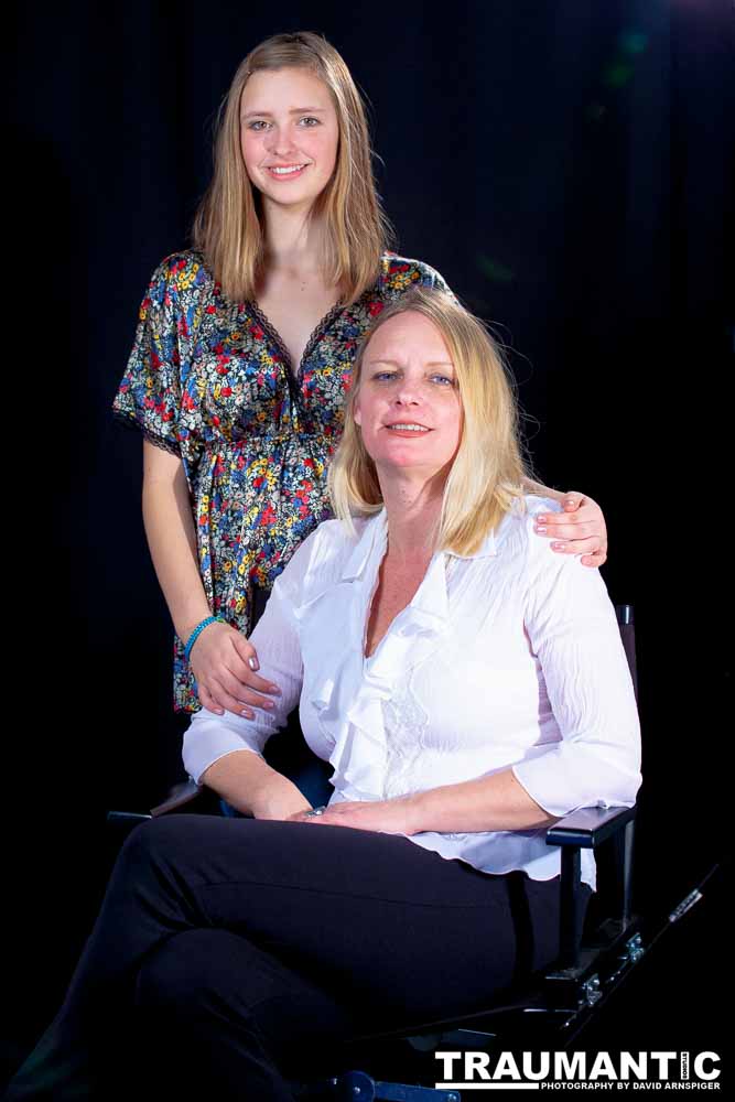 My sister and her daughter Winston.