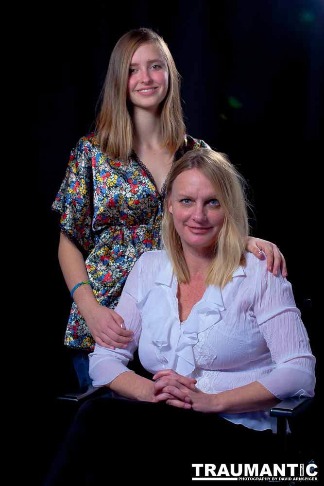 My sister and her daughter Winston.