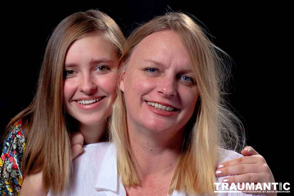 My sister and her daughter Winston.