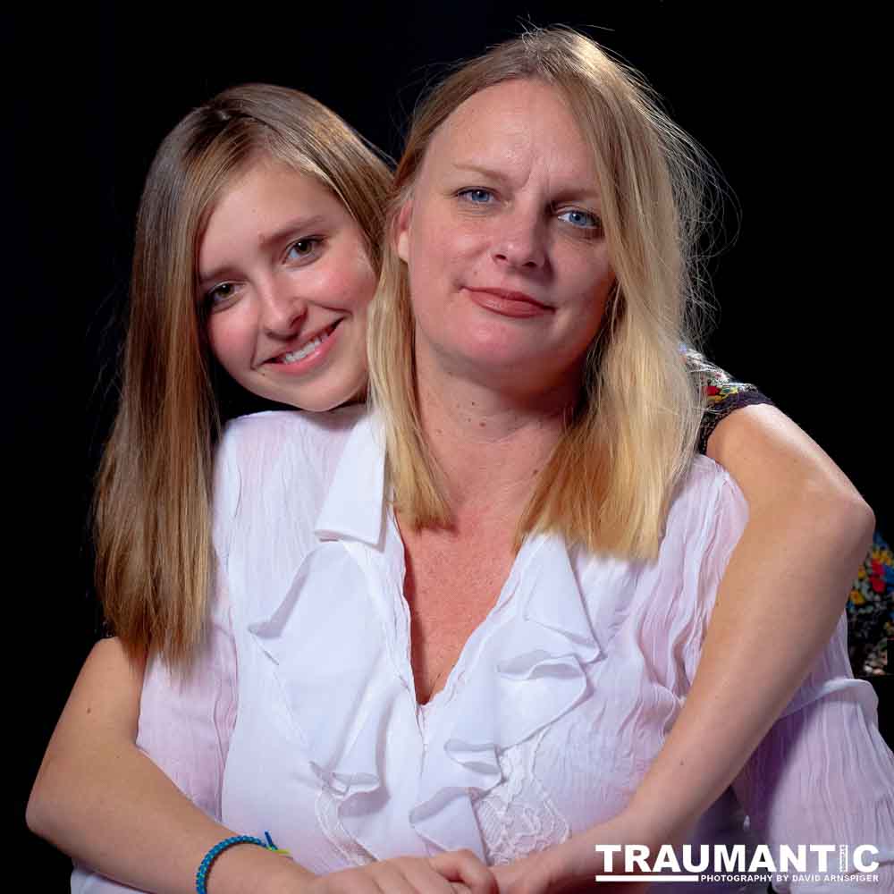 My sister and her daughter Winston.