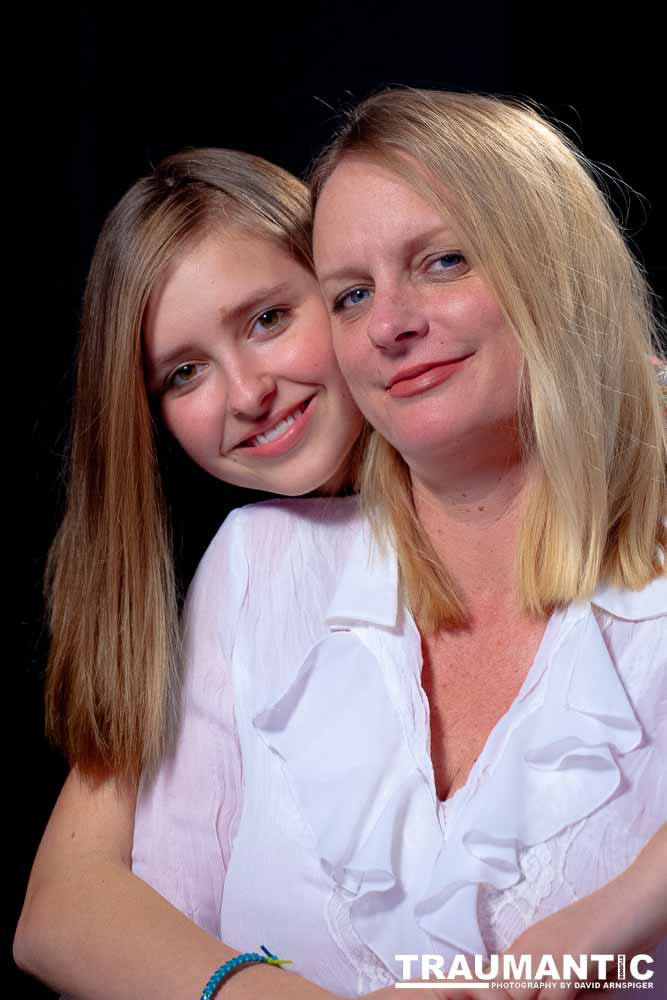 My sister and her daughter Winston.