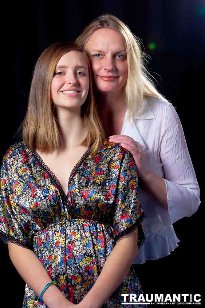 My sister and her daughter Winston.