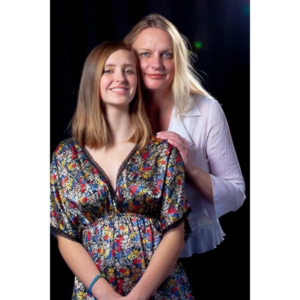 My sister and her daughter Winston.