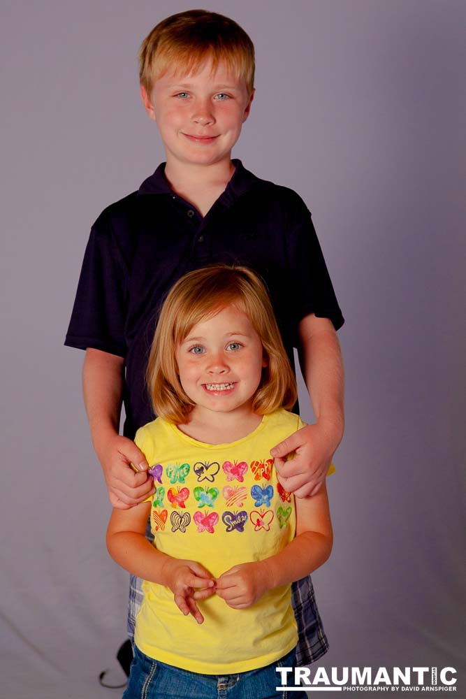 A spur of the moment family photo session.  I literally had 5 minutes notice to set up for it.