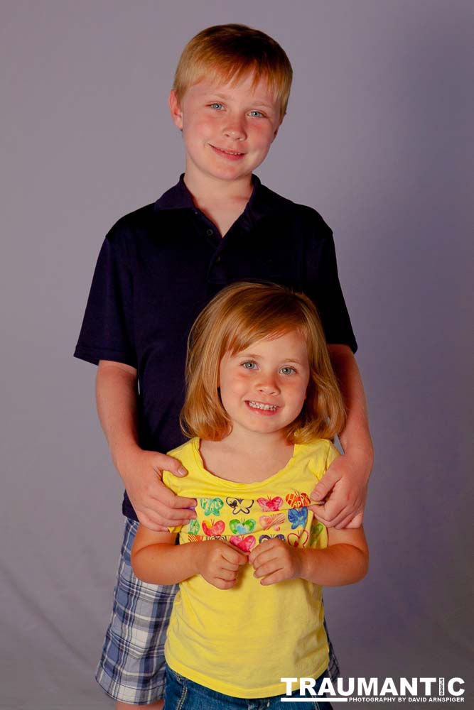 A spur of the moment family photo session.  I literally had 5 minutes notice to set up for it.