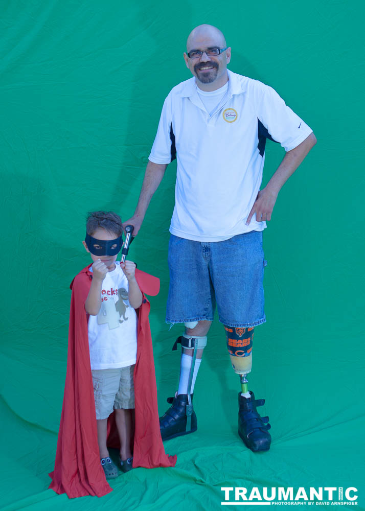 Portrait session for the mile markers used at the annual walk-a-thon.