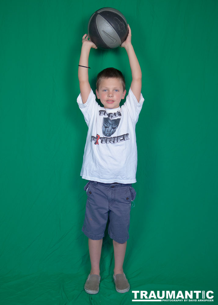 Portrait session for the mile markers used at the annual walk-a-thon.