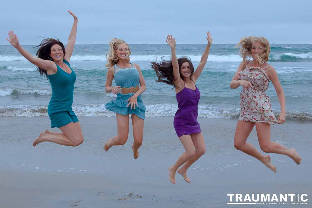 Erica hired me to come down to Manhattan Beach to photograph her and 4 friends on the beach.  We got some fun pictures.