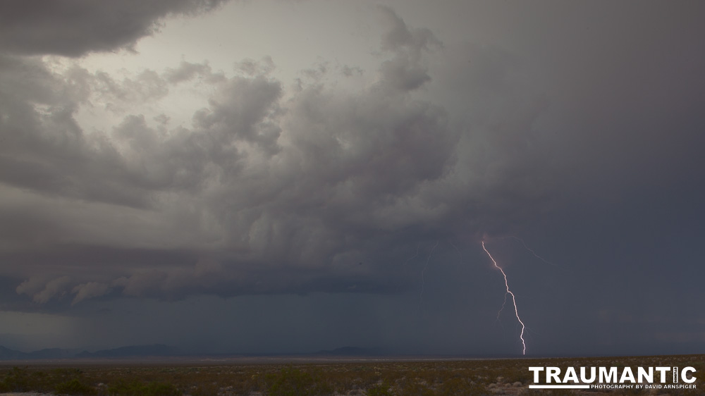 We had just left the Valley Of Fire in Southern Nevada and in the distance we saw a thunderstorm building.  It was time to try and capture some lightning.  I had read about how to do it and using those techniques, I got what I had been after for a long time, great shots of lightning bolts.