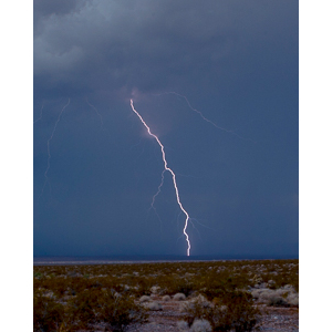 We had just left the Valley Of Fire in Southern Nevada and in the distance we saw a thunderstorm building.  It was time to try and capture some lightning.  I had read about how to do it and using those techniques, I got what I had been after for a long time, great shots of lightning bolts.