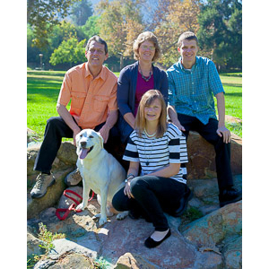 Brewster Family portraits in Johnny Carson Park, Burbank, CA