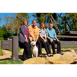 Brewster Family portraits in Johnny Carson Park, Burbank, CA