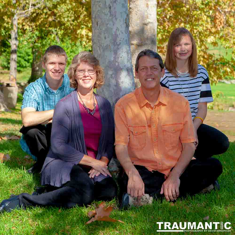 Brewster Family portraits in Johnny Carson Park, Burbank, CA