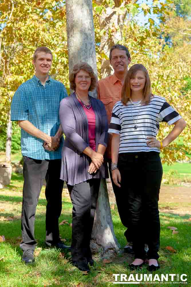Brewster Family portraits in Johnny Carson Park, Burbank, CA