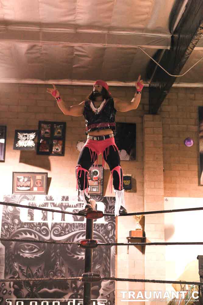 Various photographs of the Freakshow Wrestling California event on 01/14/2012.  This was my first time shooting the event.  I was actually brought in to do some custom shots of the wrestlers for web site animations.