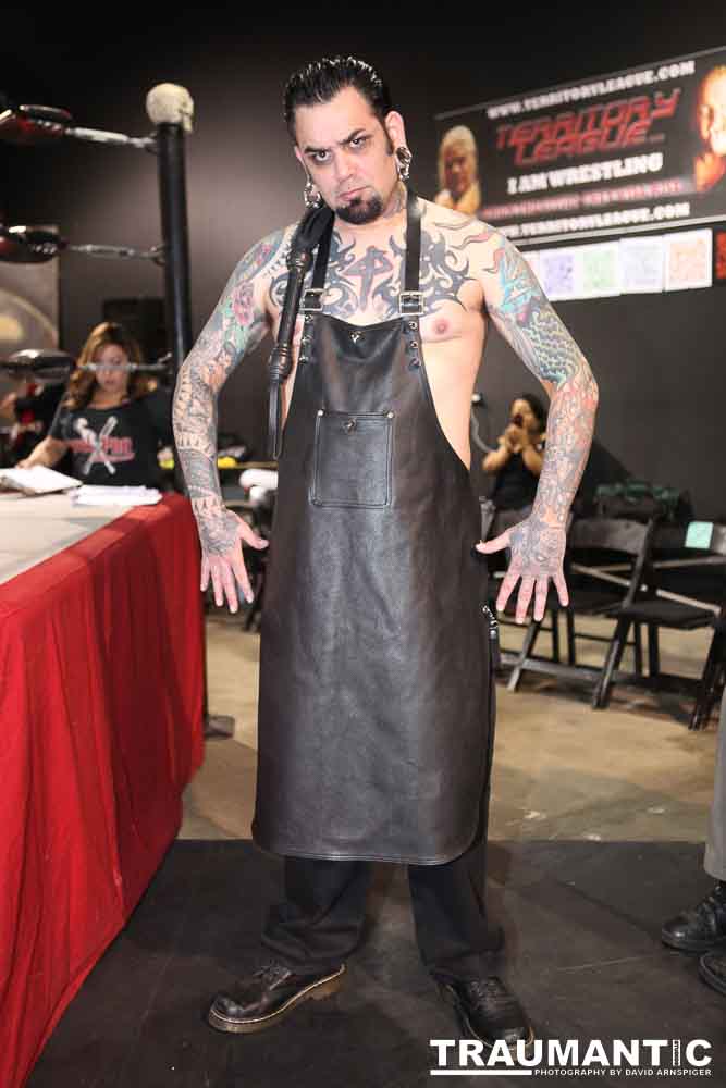 Various photographs of the Freakshow Wrestling California event on 01/14/2012.  This was my first time shooting the event.  I was actually brought in to do some custom shots of the wrestlers for web site animations.