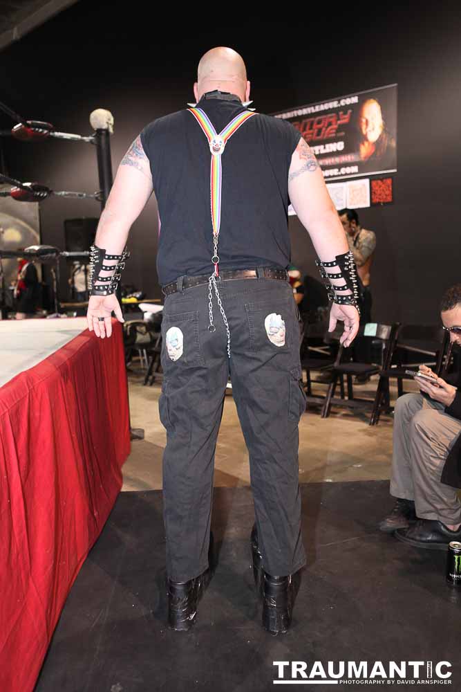Various photographs of the Freakshow Wrestling California event on 01/14/2012.  This was my first time shooting the event.  I was actually brought in to do some custom shots of the wrestlers for web site animations.