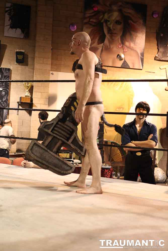 Various photographs of the Freakshow Wrestling California event on 01/14/2012.  This was my first time shooting the event.  I was actually brought in to do some custom shots of the wrestlers for web site animations.