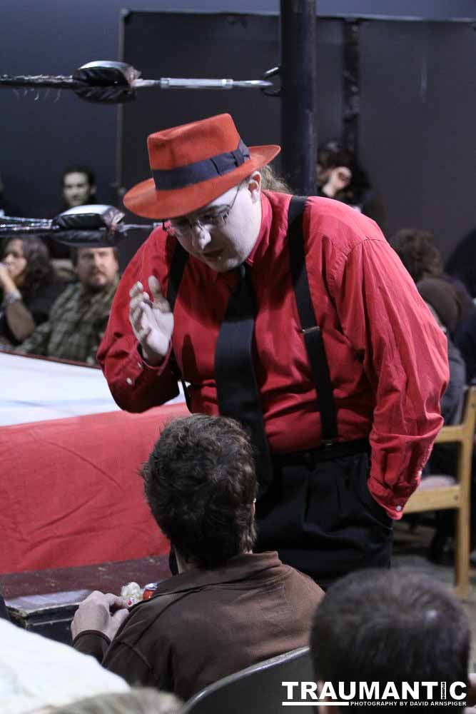 Various photographs of the Freakshow Wrestling California event on 01/14/2012.  This was my first time shooting the event.  I was actually brought in to do some custom shots of the wrestlers for web site animations.