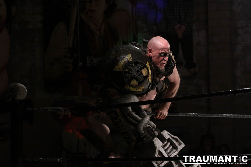 Various photographs of the Freakshow Wrestling California event on 01/14/2012.  This was my first time shooting the event.  I was actually brought in to do some custom shots of the wrestlers for web site animations.