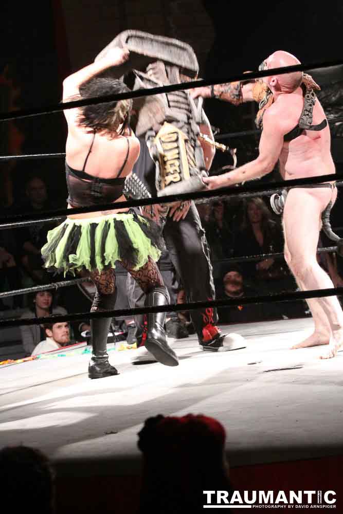 Various photographs of the Freakshow Wrestling California event on 01/14/2012.  This was my first time shooting the event.  I was actually brought in to do some custom shots of the wrestlers for web site animations.