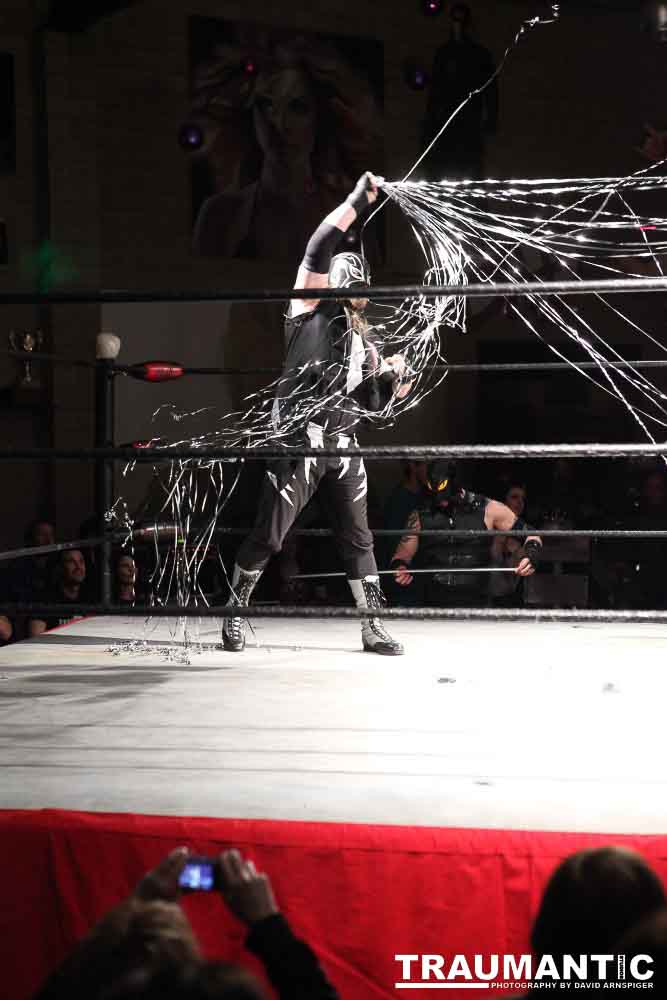 Various photographs of the Freakshow Wrestling California event on 01/14/2012.  This was my first time shooting the event.  I was actually brought in to do some custom shots of the wrestlers for web site animations.