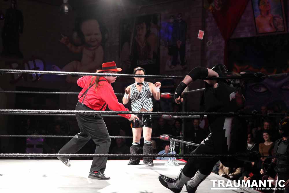 Various photographs of the Freakshow Wrestling California event on 01/14/2012.  This was my first time shooting the event.  I was actually brought in to do some custom shots of the wrestlers for web site animations.