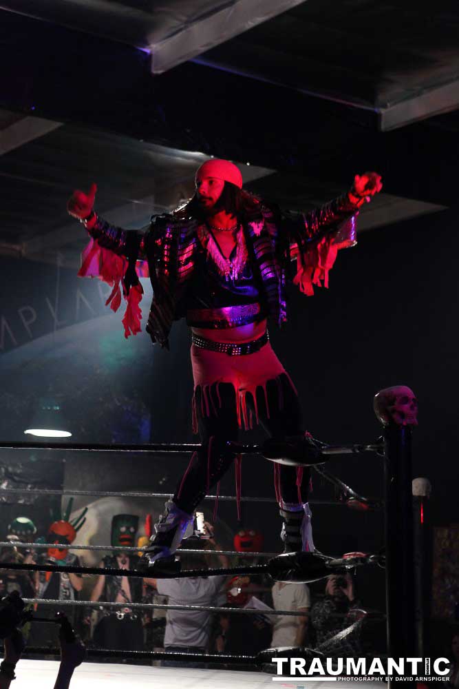 Various photographs of the Freakshow Wrestling California event on 01/14/2012.  This was my first time shooting the event.  I was actually brought in to do some custom shots of the wrestlers for web site animations.