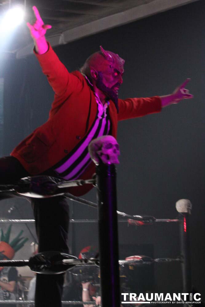 Various photographs of the Freakshow Wrestling California event on 01/14/2012.  This was my first time shooting the event.  I was actually brought in to do some custom shots of the wrestlers for web site animations.