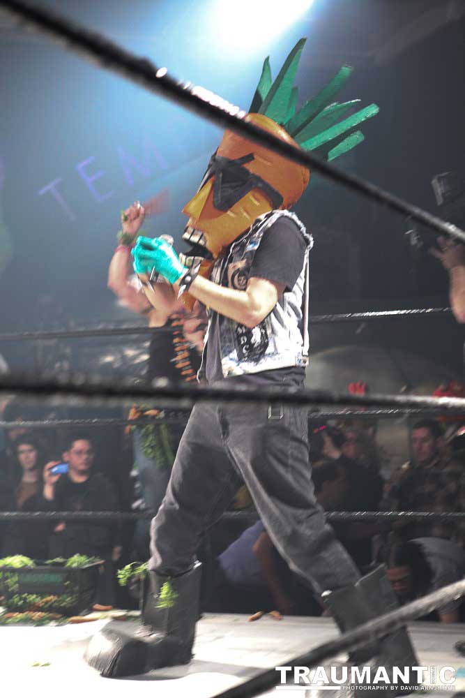 Various photographs of the Freakshow Wrestling California event on 01/14/2012.  This was my first time shooting the event.  I was actually brought in to do some custom shots of the wrestlers for web site animations.