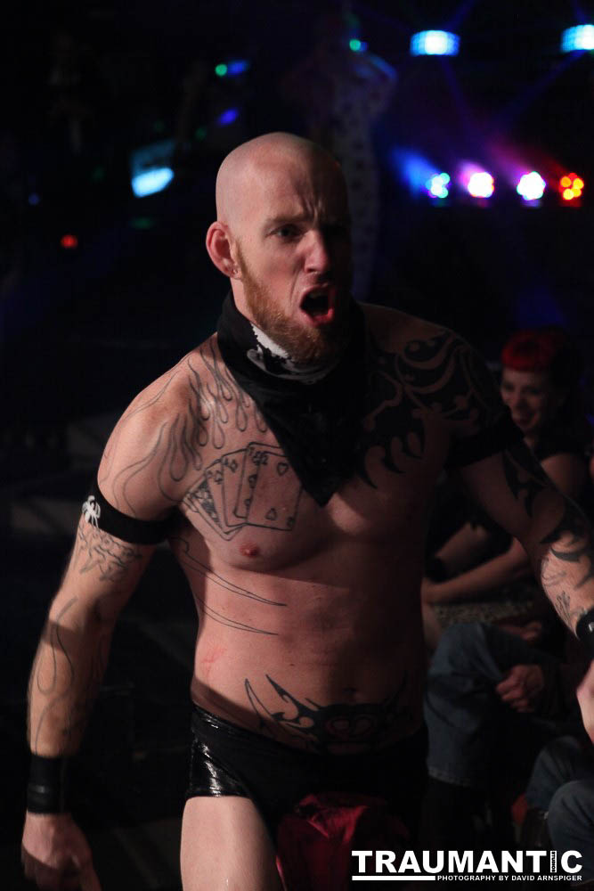 Various photographs of the Freakshow Wrestling California event on 01/14/2012.  This was my first time shooting the event.  I was actually brought in to do some custom shots of the wrestlers for web site animations.