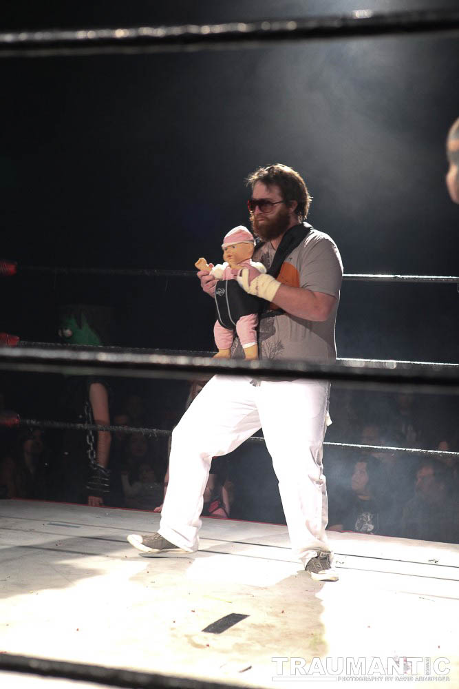 Various photographs of the Freakshow Wrestling California event on 01/14/2012.  This was my first time shooting the event.  I was actually brought in to do some custom shots of the wrestlers for web site animations.